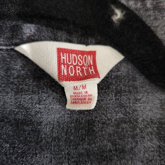 Hudson North Shirt Mens Medium Gray Long Sleeve Button Up Casual Pocket Cotton - Picture 10 of 13